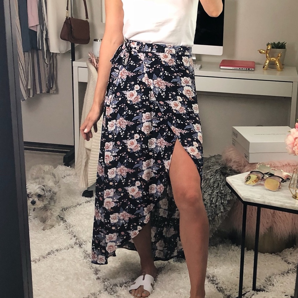 Hi lo floral maxi